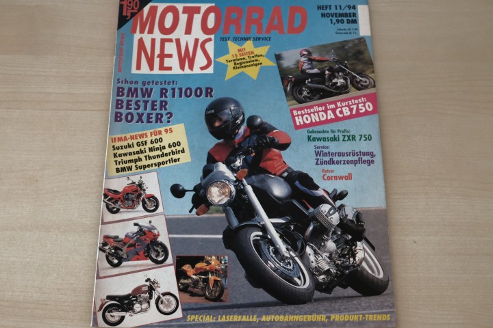 Deckblatt Motorrad News (11/1994)